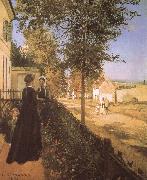 Camille Pissarro The road from versailles at Louveciennes oil painting picture wholesale